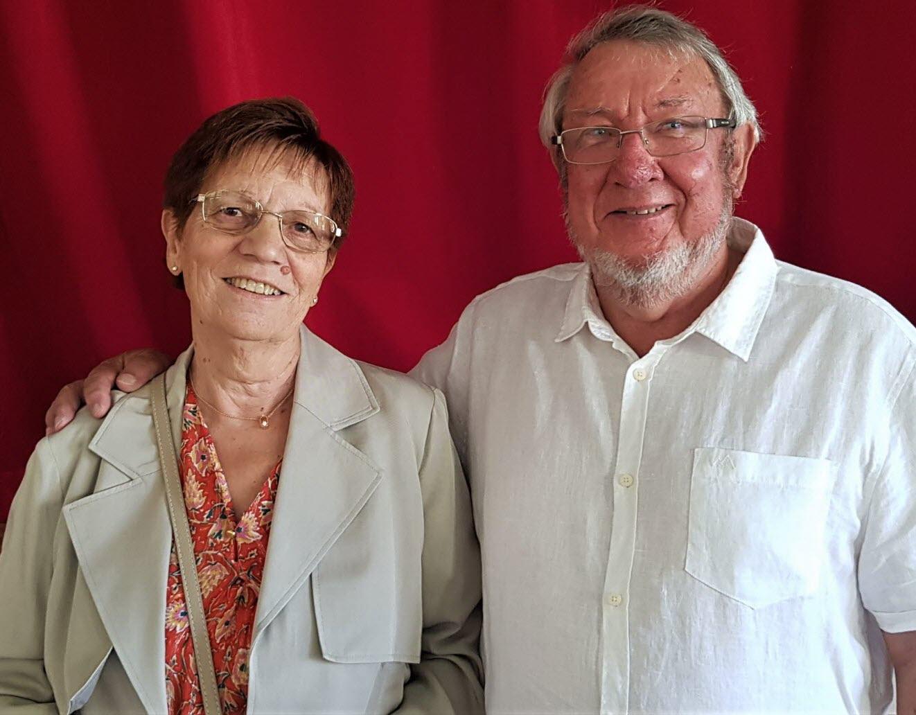 Marie-Thérèse-et Jean-Marie très-heureux de fêter leurs 50 ans de mariage