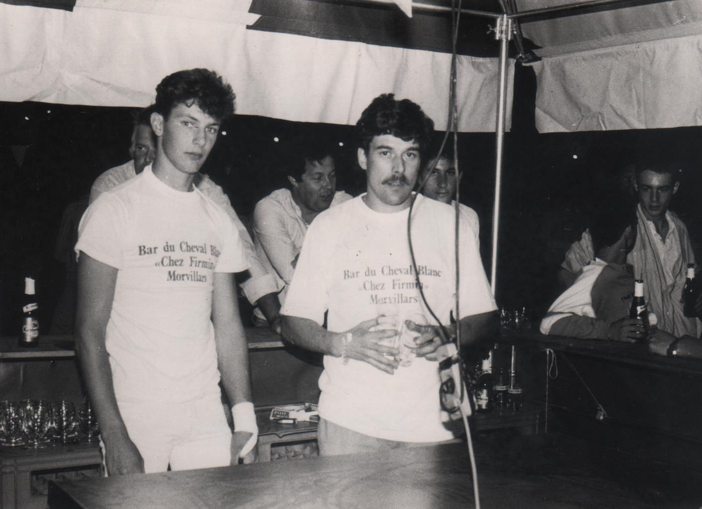 1987 - Philippe Maranzana -1er année ou j'ai organiser le bal de 14 Juillet a mes coté Yves Zenner ( Zeltron)