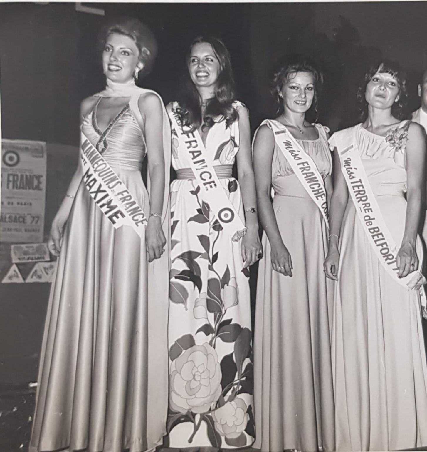 Ravey Françoise lors de l'élection de miss Alsace 1977.