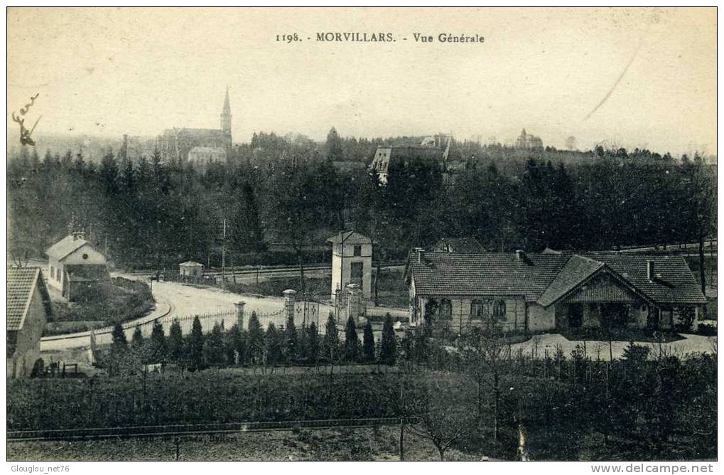 1906 vue aérienne  . A la place du transformateur maison Famille-Tisserant