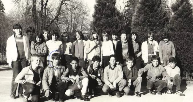 1982 5iem ( photo 9) 1 2 3 4 5 6 7 8 9 10 11 12 13 14 15, Georges Mendès , Kamel Seddiki , 18, Merbouk Belal ,20, Nicolas Bey , 22