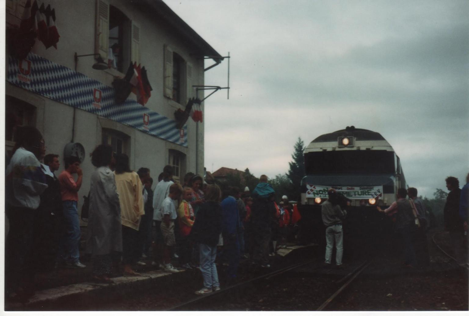 Le dernier train ayant circulé le 26 septembre 1992