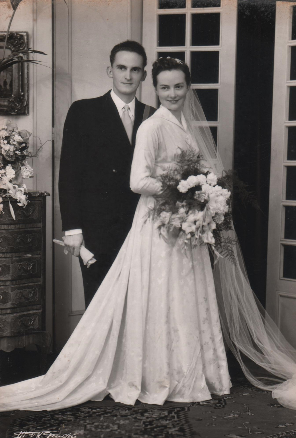 Mariage Pierre et Annie terrier  en 1953