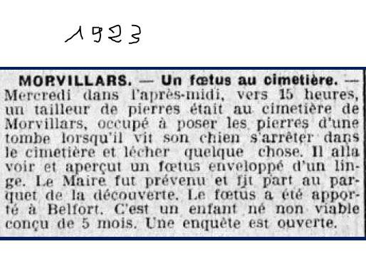 1923 foetus decouvert