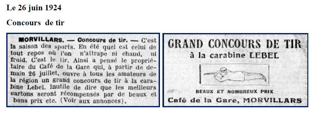 1924 concours de tir au café de la gare