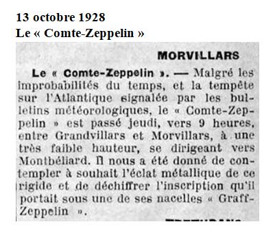 1928 13 octobre Le « Comte-Zeppelin »