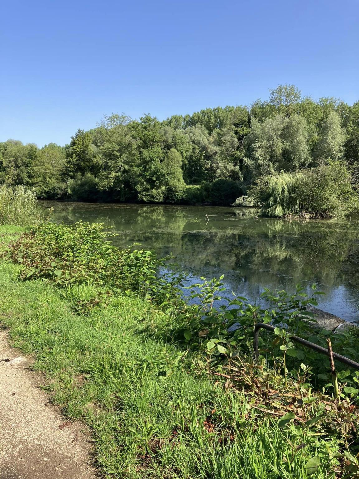 Étang et route des Chateaux