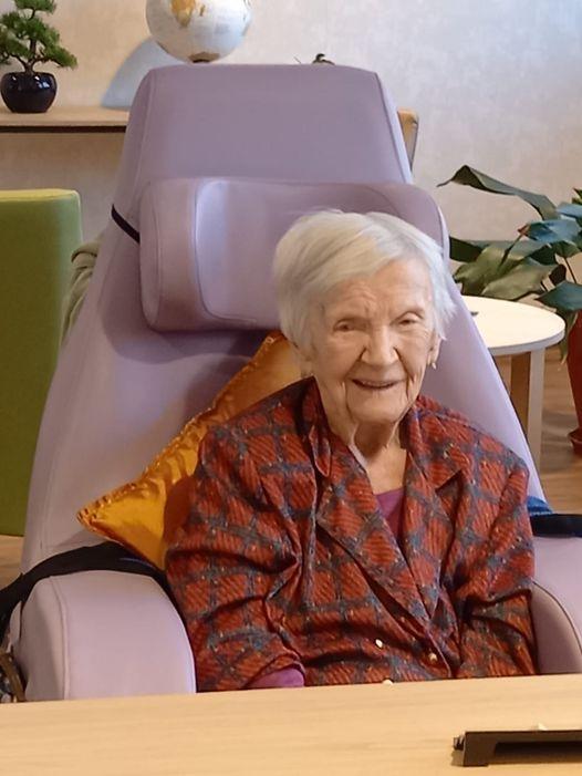 Notre doyenne MARIE LOUISE RODIER vient de fêter ses 102 ans le 3 Mars 2023