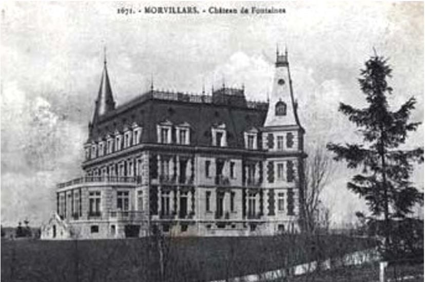 Château des Tourelles Ce Château a été construite de 1904 à 1906 pour Ernest de Fontaines et son épouse Hélène Viellard (fille d'Armand et petite-fille de Juvénal)