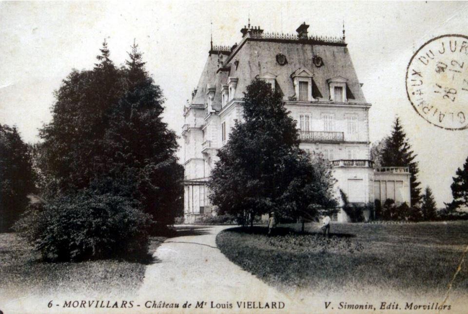 Château construit vers 1872-1878 pour Armand Viellard .Le Vieux château, le château communal, le château Armand Viellard, le château Louis Viellard, le château de Morvillars : en fait cinq dénominations pour un seul édifice