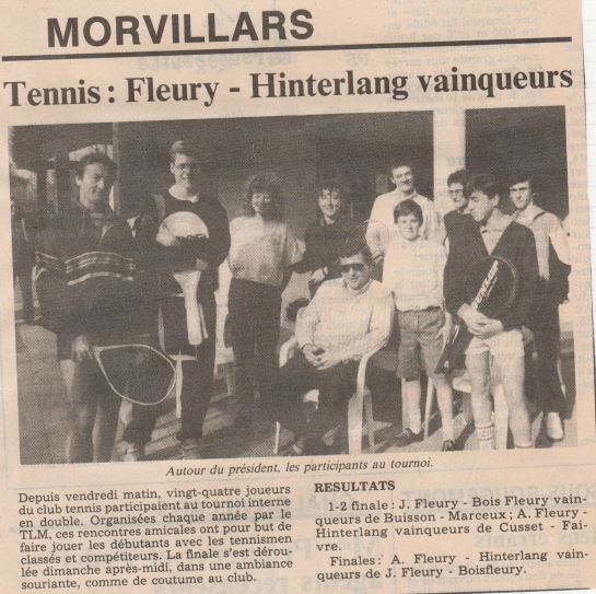 Tennis 1990 Hinterlang